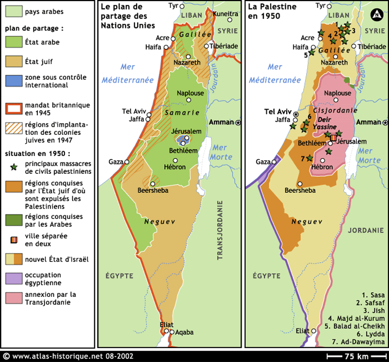 Покажи карту палестины